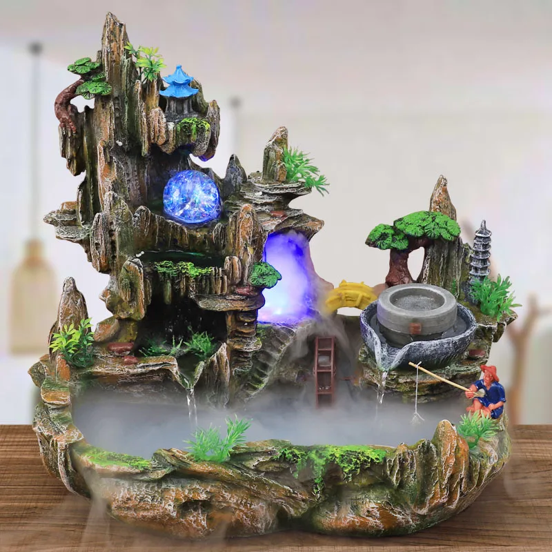 Bonsai Garden Fountain - Mountain View Rockery Fountain Water Circulation