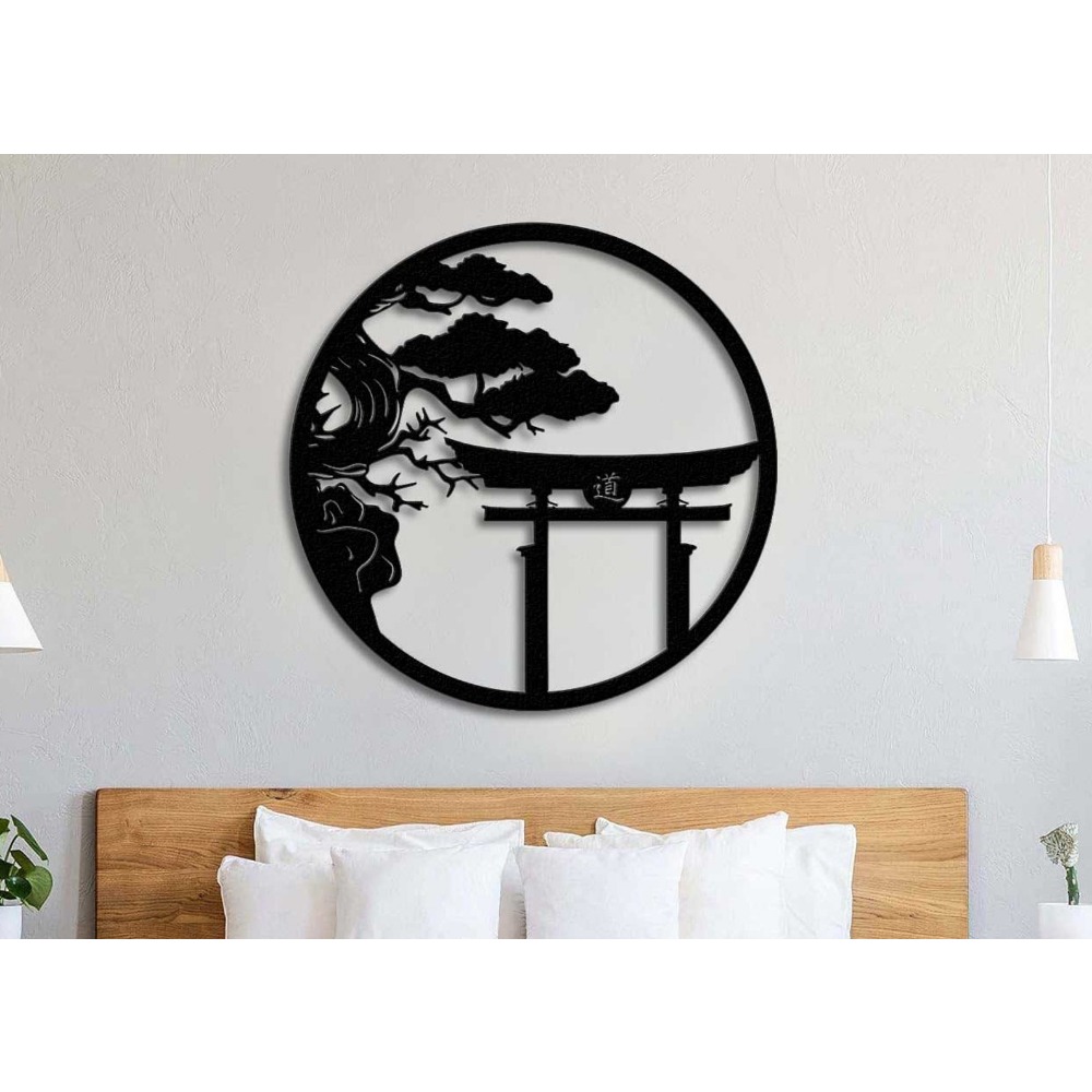 Japanese Garden Bonsai - Brand Cherry Blossom Tree Metal Wall