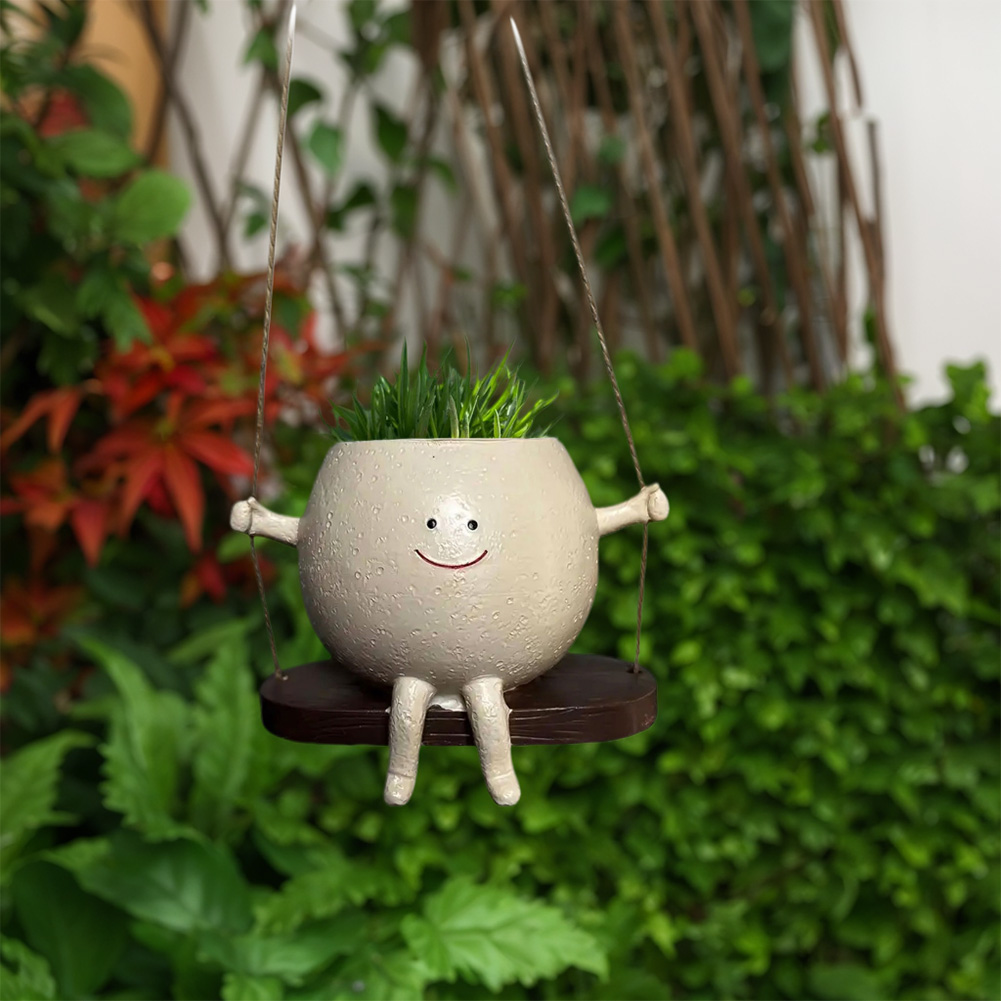 Chair/Swing Smile Face Planter - đánh giá và giá Japanese Garden Bonsai