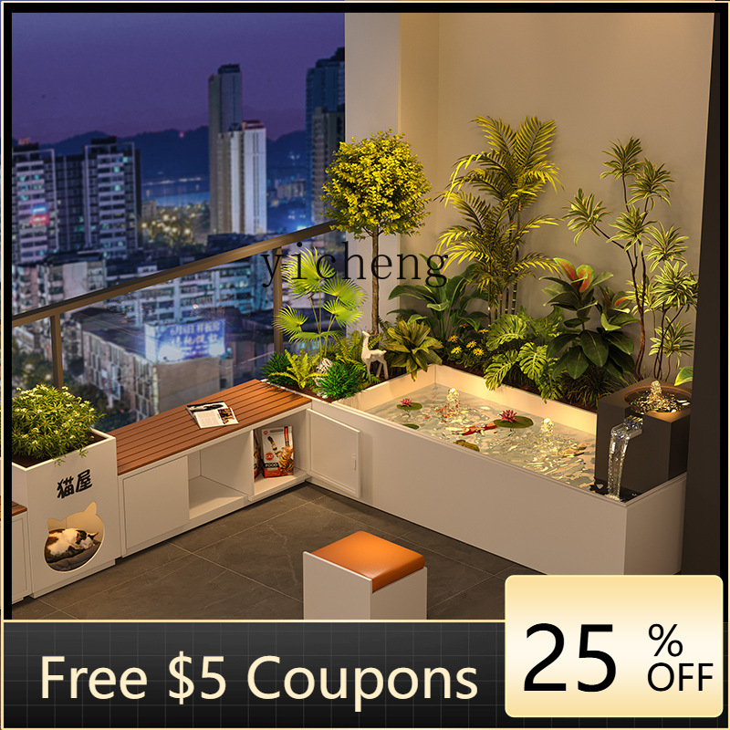Garden Balcony Flower Box Sitt - đánh giá và giá Bonsai Garden Fountain