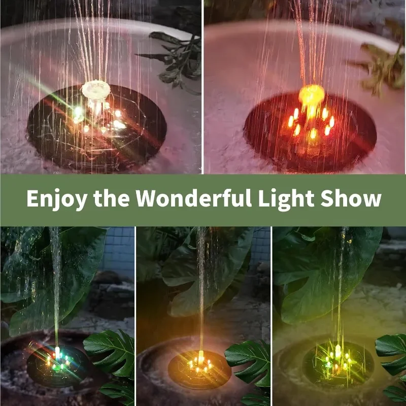 Fountain Light 7 Colors LED Li - đánh giá và giá Bonsai Garden Fountain