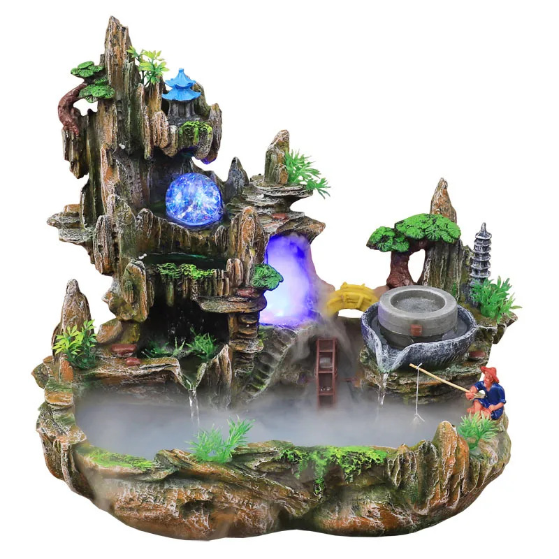 Mountain View Rockery Fountain - đánh giá và giá Bonsai Garden Fountain