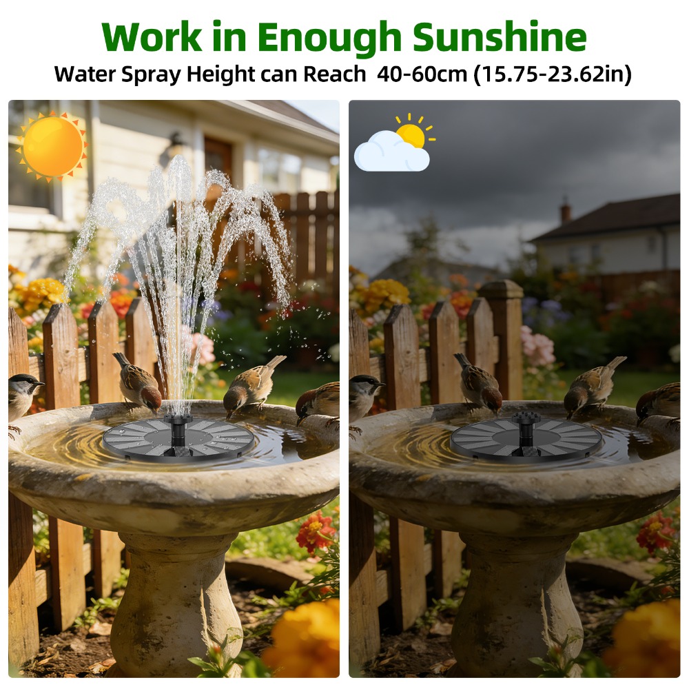 New 1.4W Solar Fountain Stable - đánh giá và giá Bonsai Garden Fountain