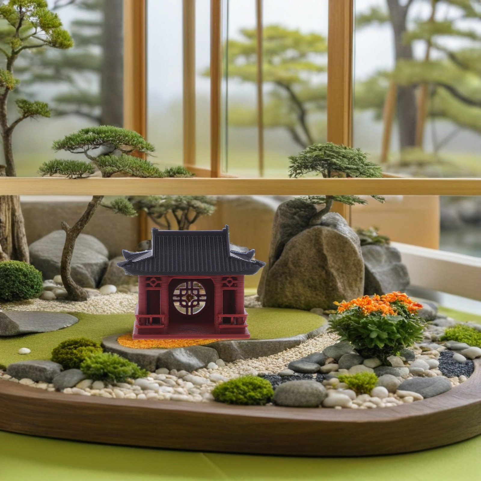 Micro Landscape Pavilion Ornam - đánh giá và giá Mini Bonsai Zen Garden