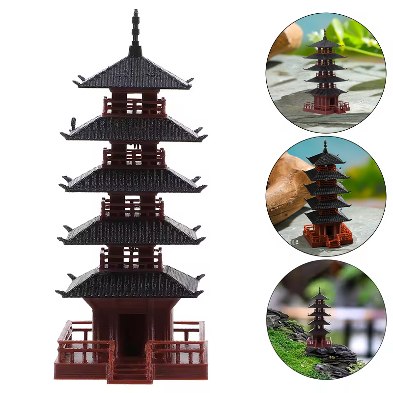 🛒1Pc Mini Pagoda Statue Chines - đánh giá và giá Mini Bonsai Zen Garden