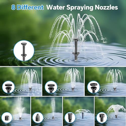 8W Solar Fountain Pump With 30 - đánh giá và giá Bonsai Garden Fountain