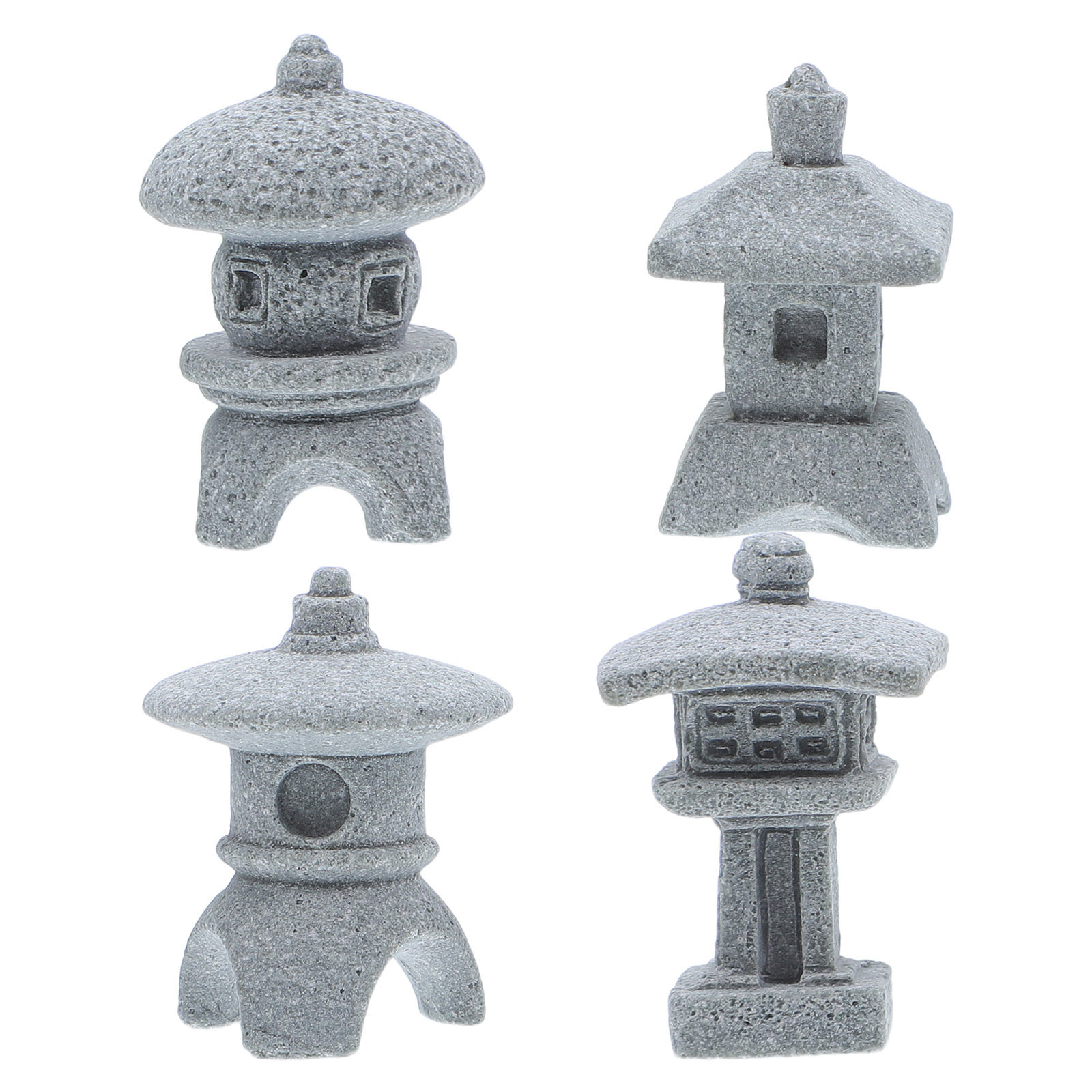 4Pcs Mini Pavilion Statue High - đánh giá và giá Mini Bonsai Zen Garden