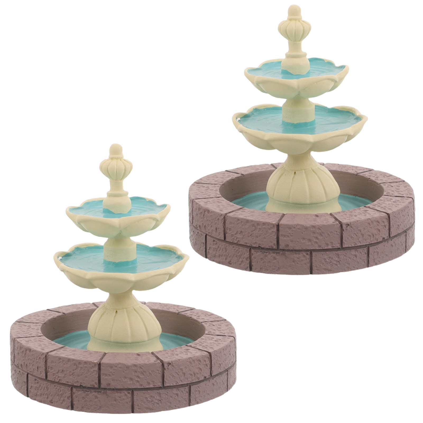 2Pcs Mini Resin Fountain Decor - đánh giá và giá Bonsai Garden Fountain