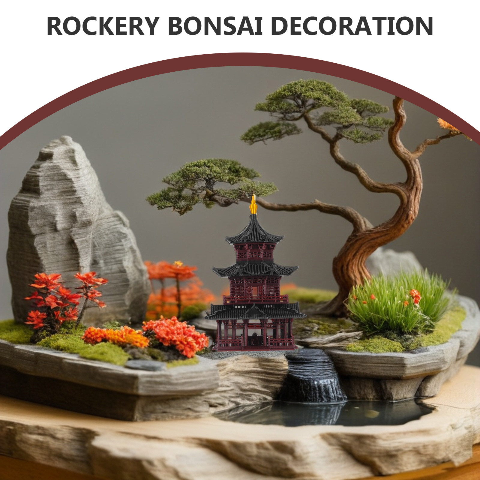Handmade Asian Zen Pagoda Scul - đánh giá và giá Mini Bonsai Zen Garden